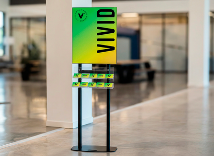 VIVID invite card display — alternate angle showing card organization