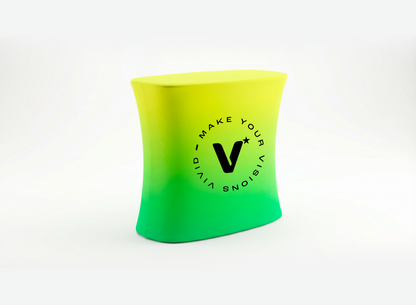 Custom pop-up counter for church events and hospitality — lightweight portable design by VIVID