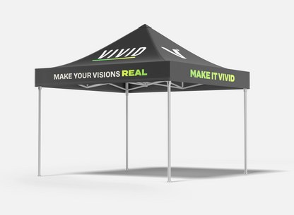 Custom pop-up canopy tent for outdoor church events — fully branded and easy to assemble by VIVID