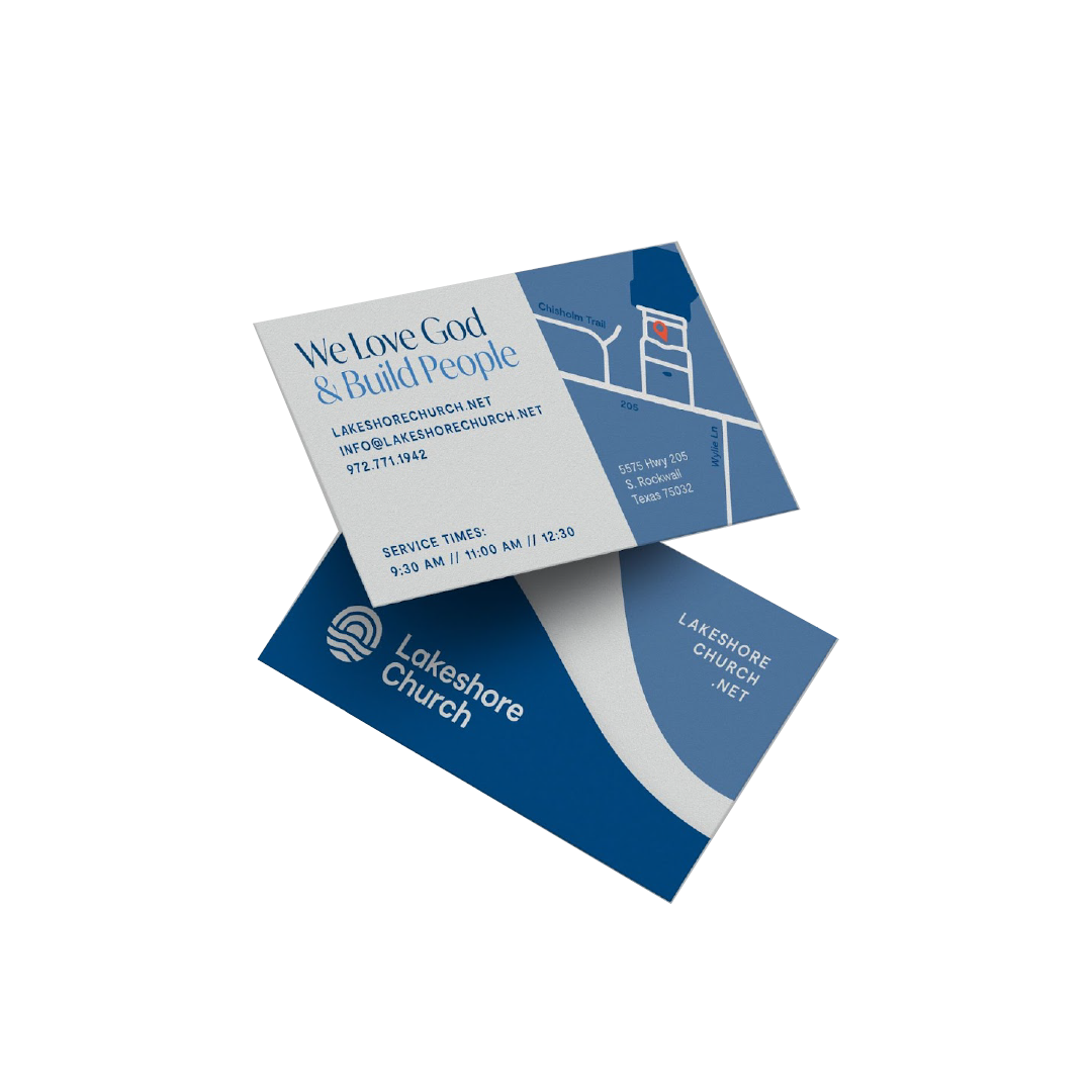 Custom church business cards for pastors, staff, and ministry leaders — full-color printing by VIVID