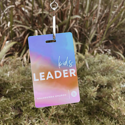 Custom church team badge for staff and volunteers — professional branded design by VIVID
