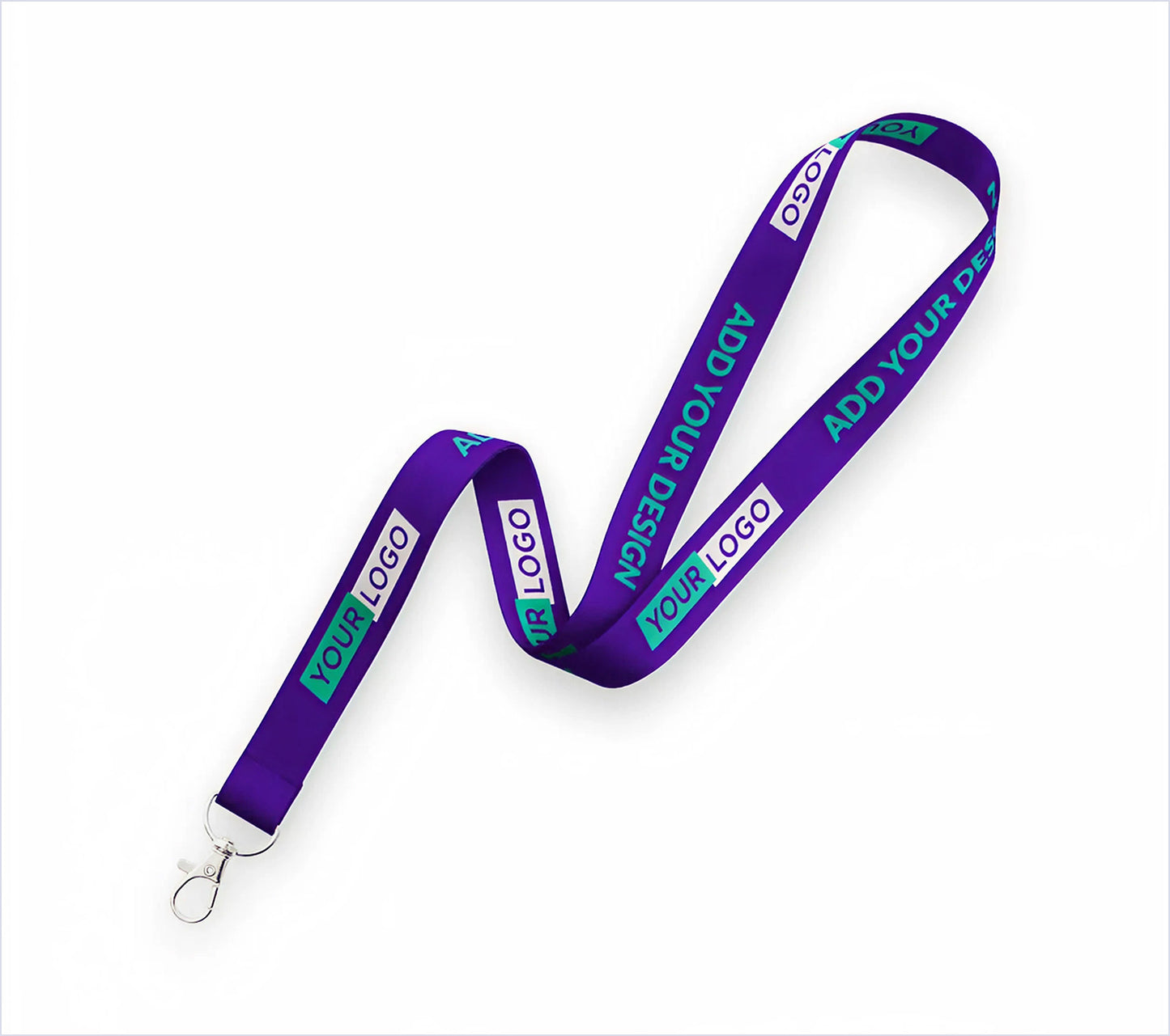 VIVID custom lanyard — alternate color and layout option
