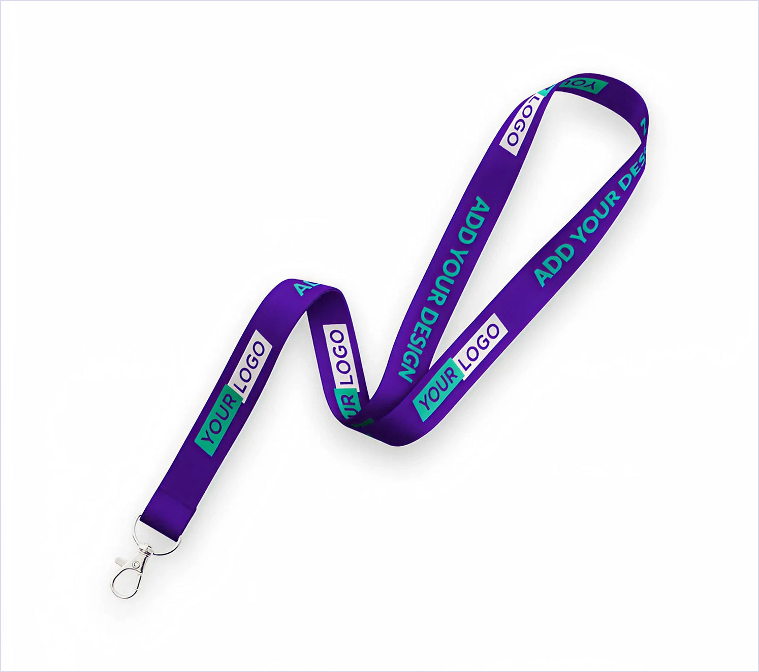 VIVID custom lanyard — alternate color and layout option